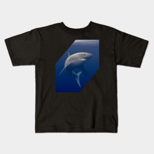 Great White Shark - Digital Painting Kids T-Shirt